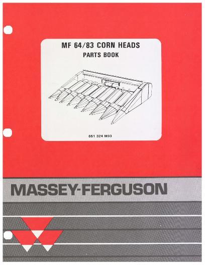 AGCO 64 83 Corn Head Parts Book 651324M93 English 1 AGCO 64 83 Corn Head Parts Book 651324M93 English
