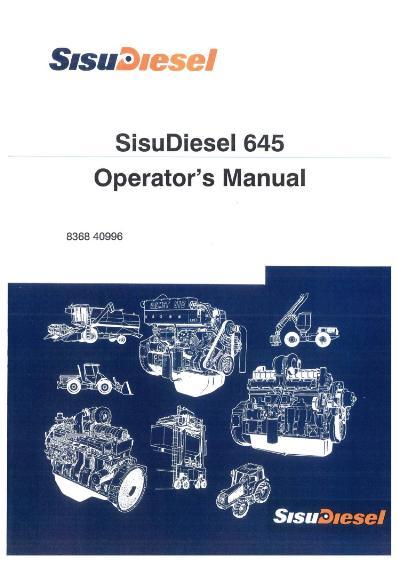 AGCO 645 Sisu Engine Operator Manual V836840996 English 1 AGCO 645 Sisu Engine Operator Manual V836840996 English