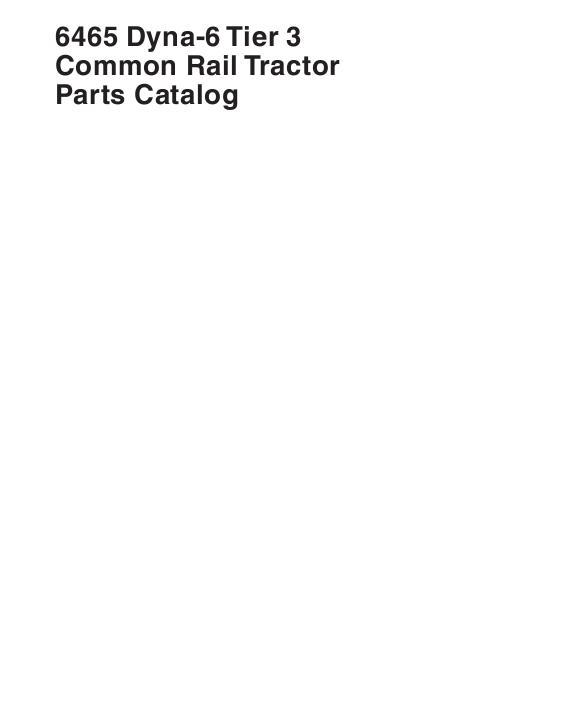 AGCO 6465 Tractor (tier 3) Parts Book 3906138M7 English 1 AGCO 6465 Tractor (tier 3) Parts Book 3906138M7 English