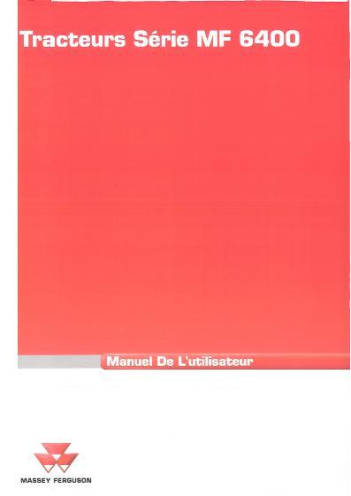 AGCO 6497 6499 Tractor (non N. America) Operator Manual 3378529M2 French 1 AGCO 6497 6499 Tractor (non N. America) Operator Manual 3378529M2 French