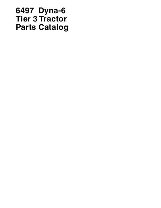 AGCO 6497 Tractor (tier 3, eff sn T176049) Parts Book 3906158M6 English 1 AGCO 6497 Tractor (tier 3, eff sn T176049) Parts Book 3906158M6 English