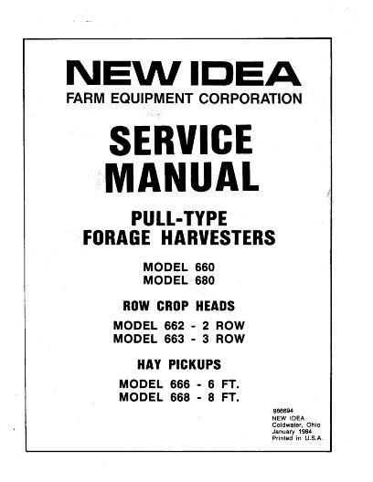 AGCO 660 680 Harvester 662 663 Header 666 668 Pickup Service Manual 986694 English