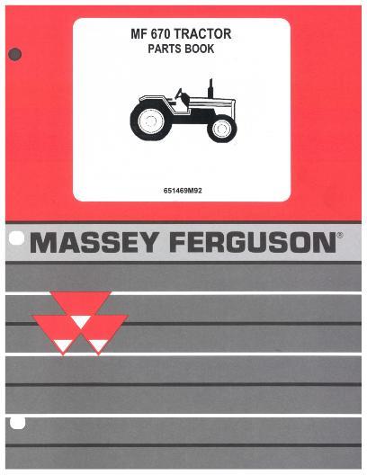 AGCO 670 Tractor (675) Parts Book 651469M92 Multiple 1 AGCO 670 Tractor (675) Parts Book 651469M92 Multiple