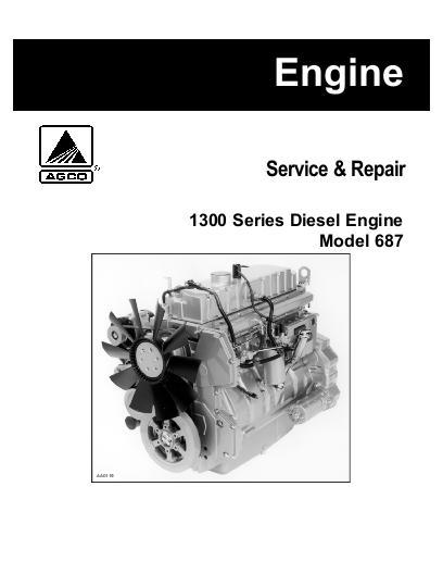 AGCO 687 Engine (1300 Series) Service Manual 79017919 English