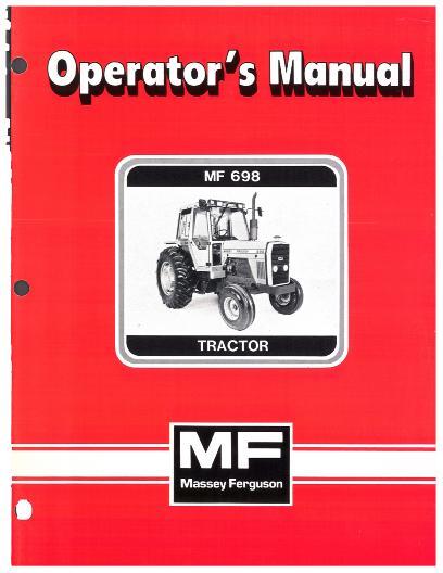 AGCO 698 Tractor Operator Manual 1449054M1 English 1 AGCO 698 Tractor Operator Manual 1449054M1 English