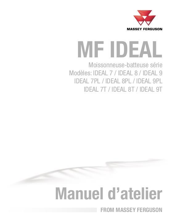 AGCO 7 8 9 IDEAL Combine (2018, 2019, 2020) (packet) Service Manual 79037325G French