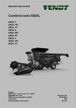 AGCO 7 8 9 IDEAL Combine (Europe only, stage V) Operator Manual ACX2738440 Romanian 1 AGCO 7 8 9 IDEAL Combine (Europe only, stage V) Operator Manual ACX2738440 Romanian