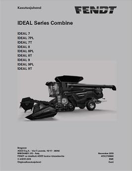 AGCO 7 8 9 IDEAL Combine (Europe only, stage V) Operator Manual ACX2738660 Estonian 1 AGCO 7 8 9 IDEAL Combine (Europe only, stage V) Operator Manual ACX2738660 Estonian