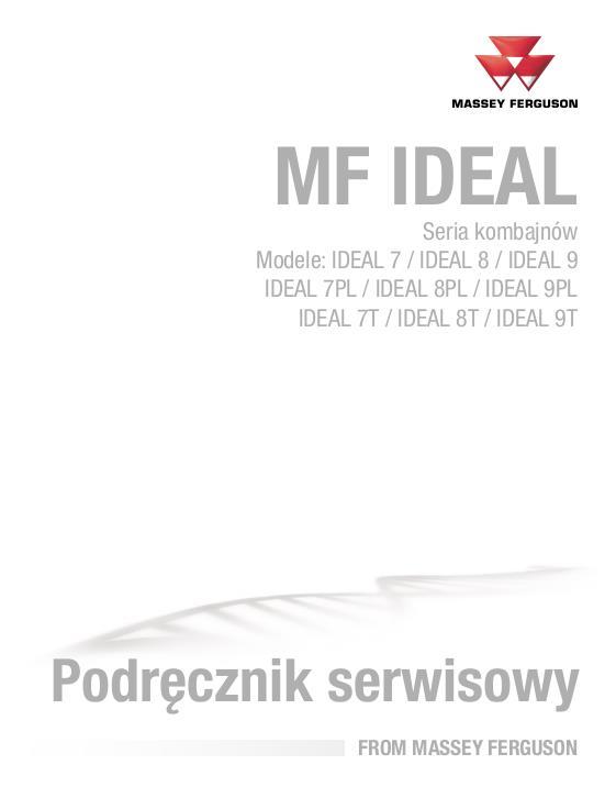 AGCO 7 8 9 IDEAL Combine (model year 2021 2022) (packet) Service Manual 79037648D Polish