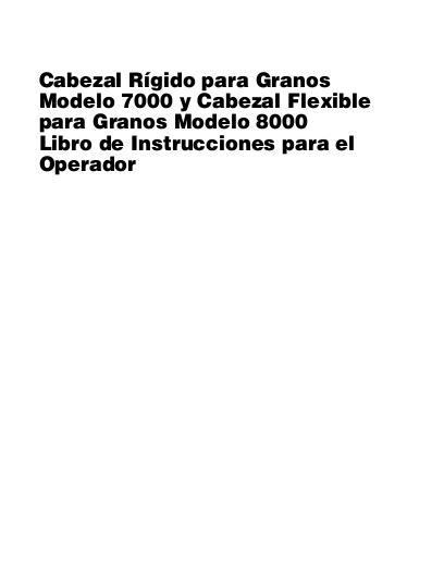 AGCO 7000 8000 Grain Header Operator Manual 700728358B Spanish 1 AGCO 7000 8000 Grain Header Operator Manual 700728358B Spanish