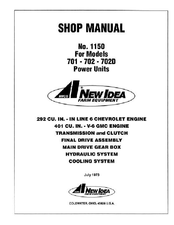 AGCO 701 702 702D Power Unit Service Manual 985833 English