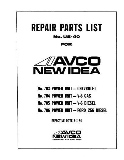 AGCO 703 Power Unit US-123, 703 Power Unit US-142, 703 Power Unit US-166 Parts Book 986365 English 1 AGCO 703 Power Unit US-123, 703 Power Unit US-142, 703 Power Unit US-166 Parts Book 986365 English