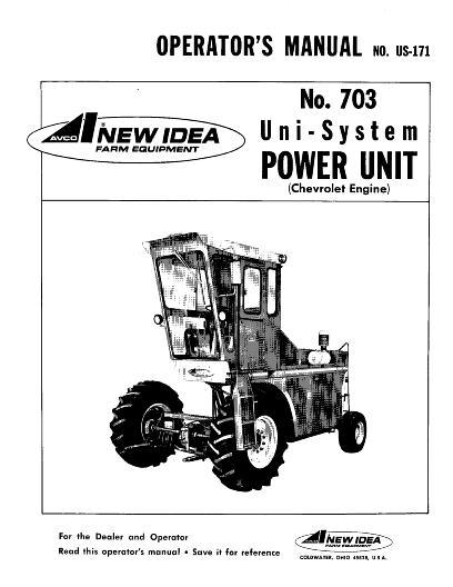 AGCO 703 Power Unit (US-166, Chev engine) Operator Manual 985875 English 1 AGCO 703 Power Unit (US-166, Chev engine) Operator Manual 985875 English