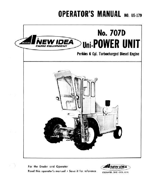 AGCO 707D Power Unit (US-205 & 216) Operator Manual 985925 English