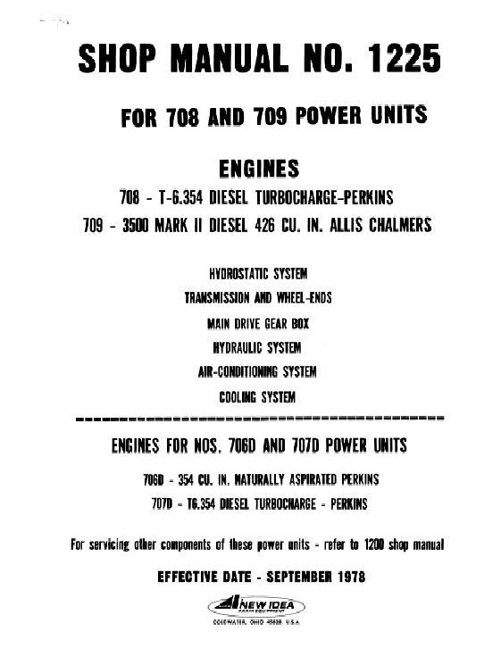 AGCO 708 Power Unit (US-221-260, 270-, 238-259, -271) Service Manual 986373 English