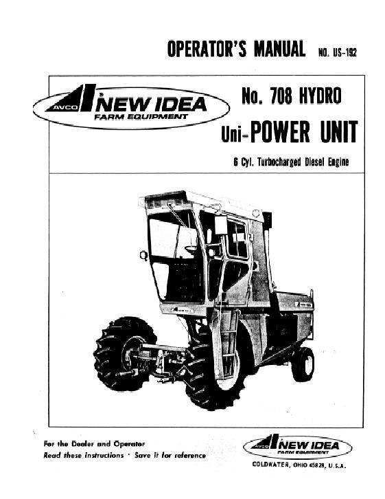 AGCO 708 Power Unit (US-221-260) Operator Manual 986045 English 1 AGCO 708 Power Unit (US-221-260) Operator Manual 986045 English