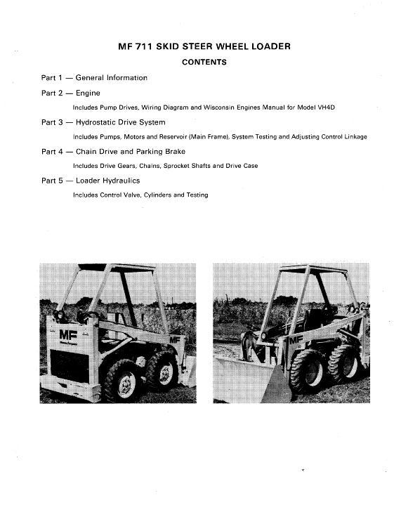 AGCO 711 Utility Wheel Loader (packet) Service Manual 1448841M1 English
