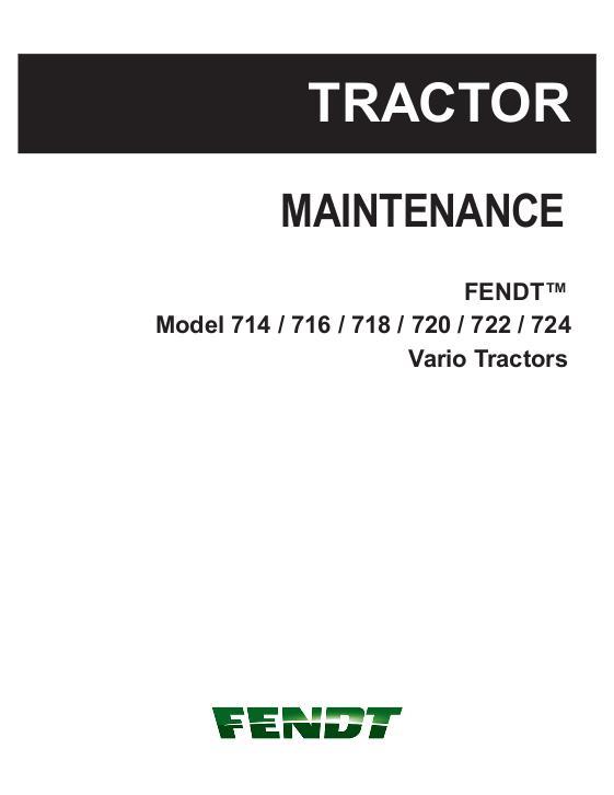 AGCO 714 716 718 720 722 724 (No Am, com 3b, maintenance) Operator Manual 72609889 English 1 AGCO 714 716 718 720 722 724 (No Am, com 3b, maintenance) Operator Manual 72609889 English