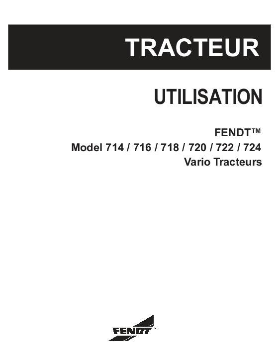 AGCO 714 716 718 720 722 724 (No Am, com 3b, operation) Operator Manual 72494892 French 1 AGCO 714 716 718 720 722 724 (No Am, com 3b, operation) Operator Manual 72494892 French