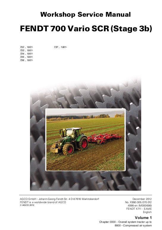AGCO 714 716 718 720 722 724 (com 3b tier 4i, less No Am schematics) Service Manual 72605118 English