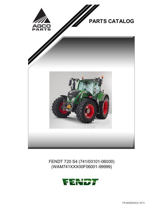 AGCO 720 Tractor (S4, serial prefix 741) Parts Book F741000I English 1 AGCO 720 Tractor (S4, serial prefix 741) Parts Book F741000I English