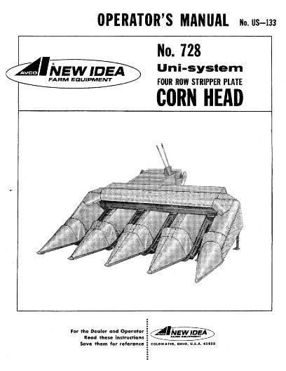 AGCO 728 Corn Head Operator Manual 986411 English 1 AGCO 728 Corn Head Operator Manual 986411 English