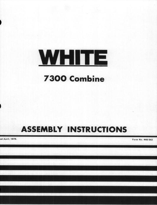 AGCO 7300 Combine Operator Manual W446042 English 1 AGCO 7300 Combine Operator Manual W446042 English