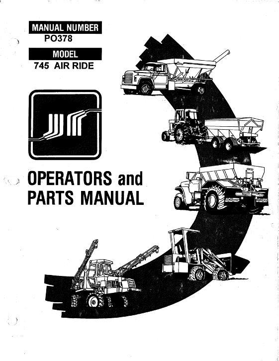 AGCO 745 Air Ride Liquid Sprayer (eff 00791, 1995, contain parts info) Operator Manual WRP0378A English 1 AGCO 745 Air Ride Liquid Sprayer (eff 00791, 1995, contain parts info) Operator Manual WRP0378A English