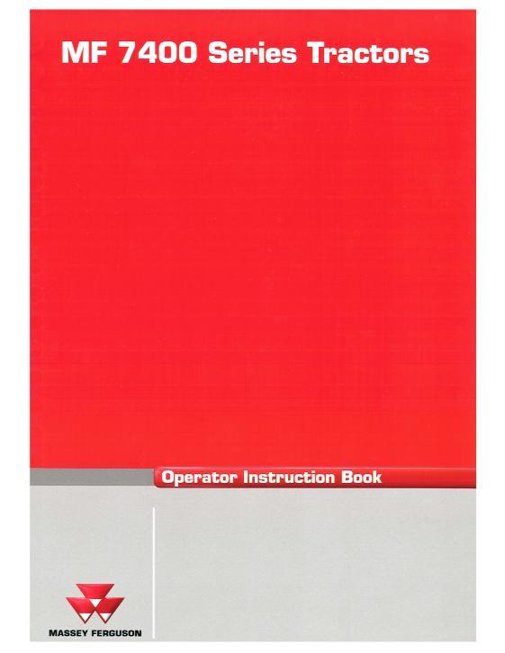 AGCO 7465 7475 7480 7485 7490 7495 Tractor (Dyna-VT, EAME) Operator Manual 3378478M4 English 1 AGCO 7465 7475 7480 7485 7490 7495 Tractor (Dyna-VT, EAME) Operator Manual 3378478M4 English