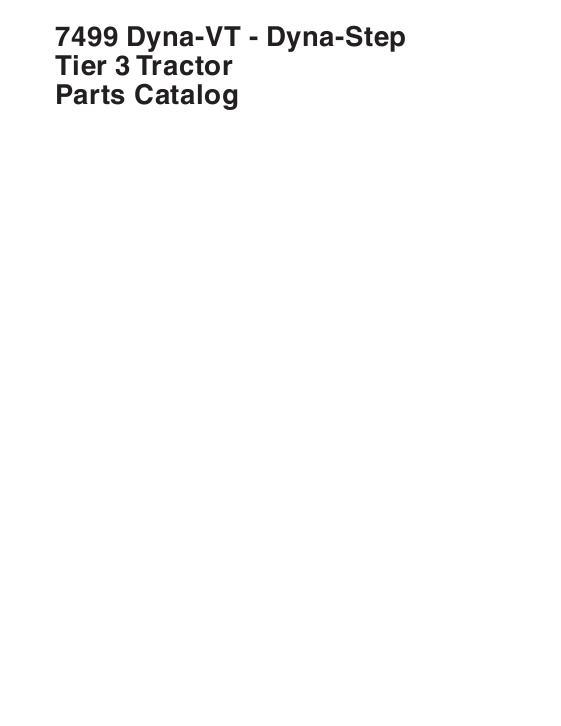 AGCO 7499 Tractor (tier 3) Parts Book 3906281M5 English 1 AGCO 7499 Tractor (tier 3) Parts Book 3906281M5 English