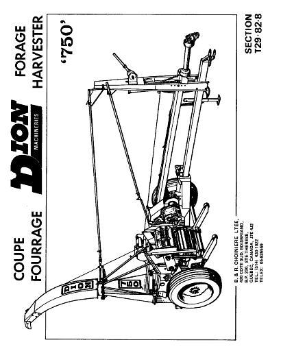 AGCO 750 Forage Harvester Parts Book T29828 Multiple
