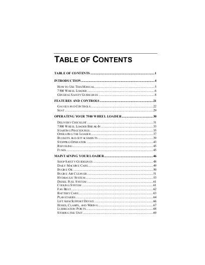 AGCO 7500 Articulated Wheel Loader Operator Manual 1449763M2 English 1 AGCO 7500 Articulated Wheel Loader Operator Manual 1449763M2 English