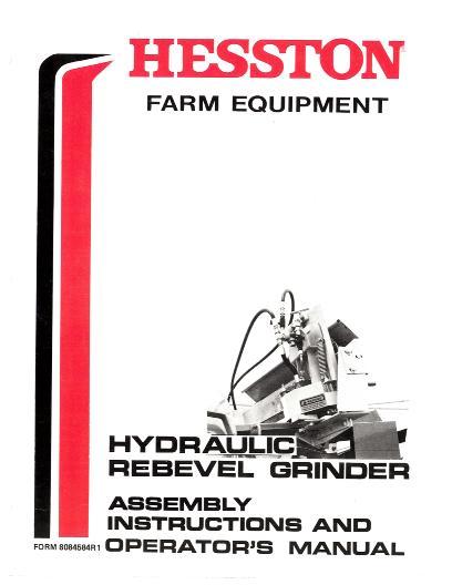 AGCO 7600 7650 7655 Rebevel Grinder (1979-83) Operator Manual 8084584 English 1 AGCO 7600 7650 7655 Rebevel Grinder (1979-83) Operator Manual 8084584 English