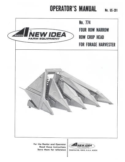 AGCO 774 Row Crop Head (4 row, narrow) Operator Manual 985996 English 1 AGCO 774 Row Crop Head (4 row, narrow) Operator Manual 985996 English