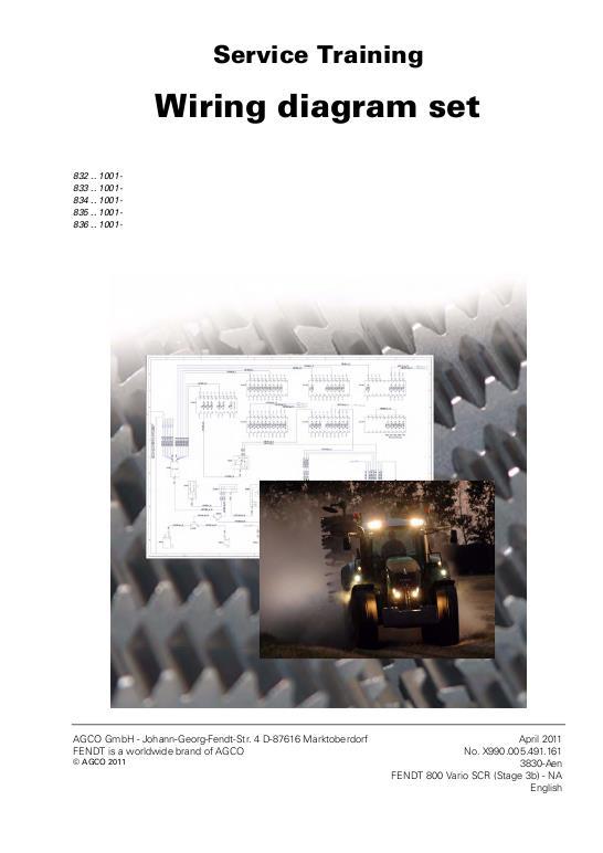 AGCO 819 822 824 826 828 Tractor (com 3b, No Am schematics) Service Manual 72604458 English
