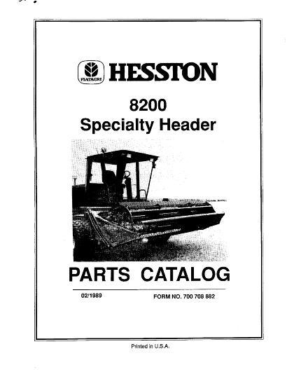 AGCO 8200 8400 Auger Header (Grass Seed) Parts Book 700708882 English 1 AGCO 8200 8400 Auger Header (Grass Seed) Parts Book 700708882 English