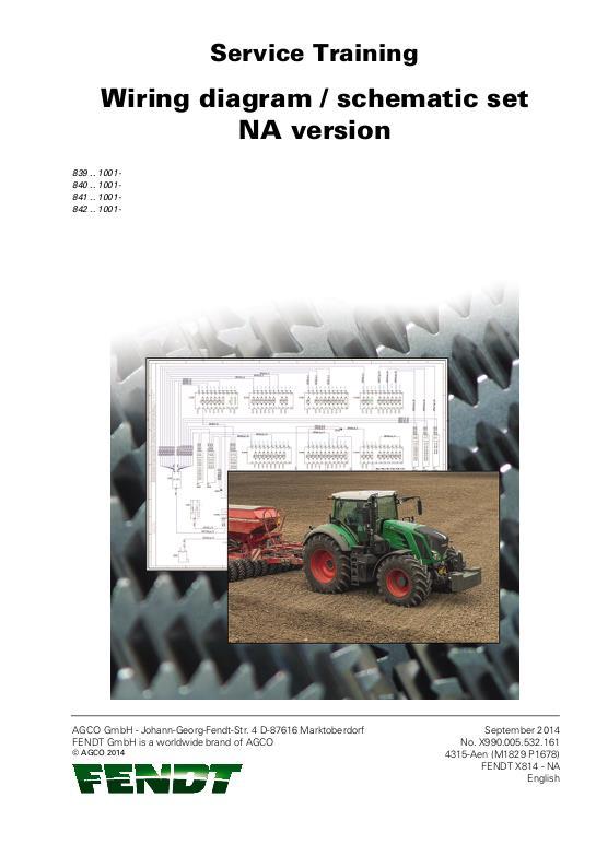 AGCO 822 824 826 828 Tractor (S4, tier 4, No Am schematics) Service Manual 72614889 English