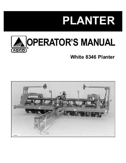 AGCO 8346 Planter (flex, horizontal fold) Operator Manual 437292 English 1 AGCO 8346 Planter (flex, horizontal fold) Operator Manual 437292 English