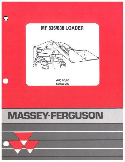 AGCO 836 838 Loader Parts Book 651600M93 English 1 AGCO 836 838 Loader Parts Book 651600M93 English