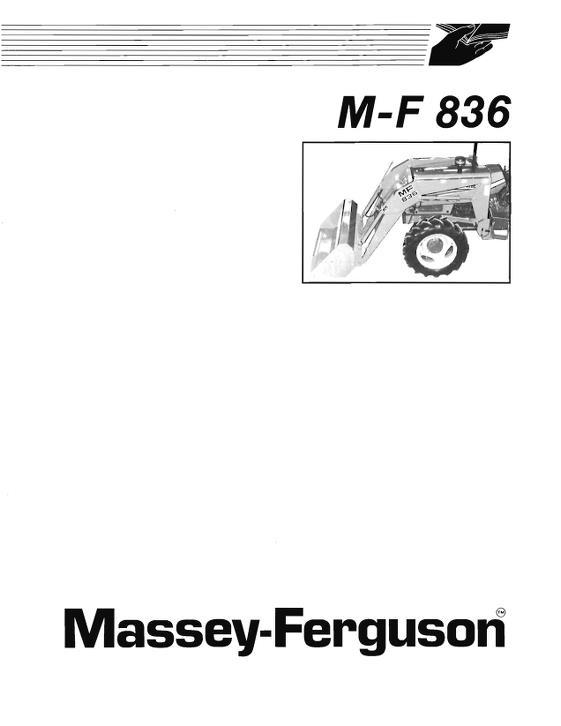 AGCO 836 Loader Operator Manual 1449179M1 English 1 AGCO 836 Loader Operator Manual 1449179M1 English