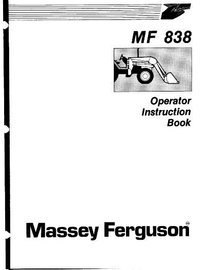 AGCO 838 Loader Operator Manual 1449613M3 English 1 AGCO 838 Loader Operator Manual 1449613M3 English