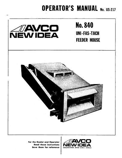 AGCO 840 Feederhouse (US-343 -) Operator Manual 986277 English 1 AGCO 840 Feederhouse (US-343 -) Operator Manual 986277 English