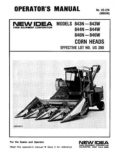 AGCO 843 844 846 Corn Head (narrow & wide) Operator Manual 986040 English 1 AGCO 843 844 846 Corn Head (narrow & wide) Operator Manual 986040 English