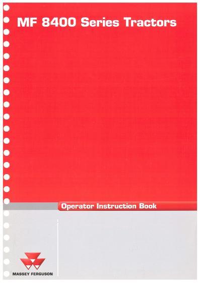 AGCO 8450 8460 8470 8480 Tractor (Dyna-Step, tier 3) Operator Manual 3378899M1 English 1 AGCO 8450 8460 8470 8480 Tractor (Dyna-Step, tier 3) Operator Manual 3378899M1 English