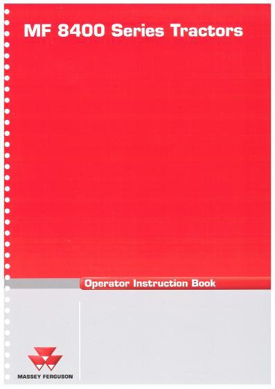 AGCO 8450 8460 8470 8480 Tractor (Dyna-VT, tier 3) Operator Manual 4315071M1 English 1 AGCO 8450 8460 8470 8480 Tractor (Dyna-VT, tier 3) Operator Manual 4315071M1 English