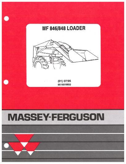 AGCO 848 Loader Parts Book 651601M93 English 1 AGCO 848 Loader Parts Book 651601M93 English