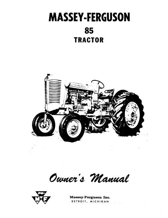 AGCO 85 Tractor (gas) Operator Manual 690374M1 English 1 AGCO 85 Tractor (gas) Operator Manual 690374M1 English
