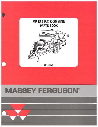 AGCO 852 Pull Type Combine Parts Book 651485M91 English 1 AGCO 852 Pull Type Combine Parts Book 651485M91 English