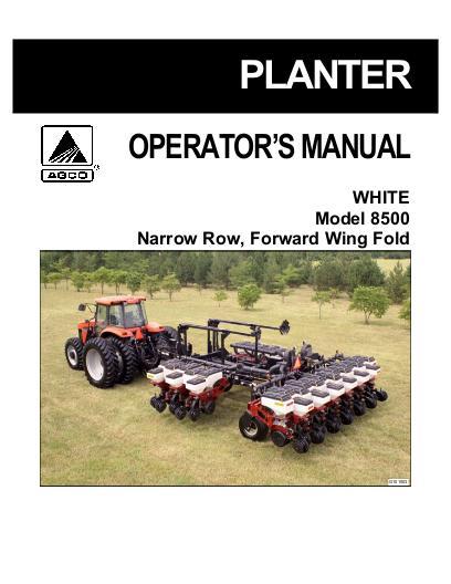 AGCO 8523 8524 8531 Planter (without CFS, prior to sn HP) Operator Manual 437284E English 1 AGCO 8523 8524 8531 Planter (without CFS, prior to sn HP) Operator Manual 437284E English