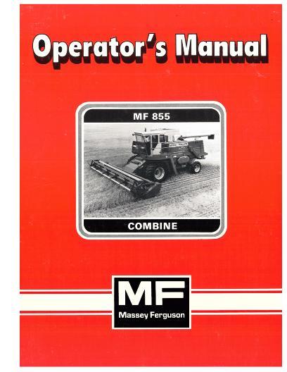 AGCO 855 Combine Operator Manual 1449145M1 English 1 AGCO 855 Combine Operator Manual 1449145M1 English